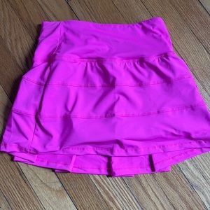 Pink tennis skirt